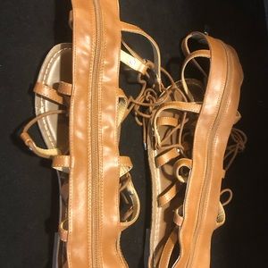 Gladiator calf high sandals